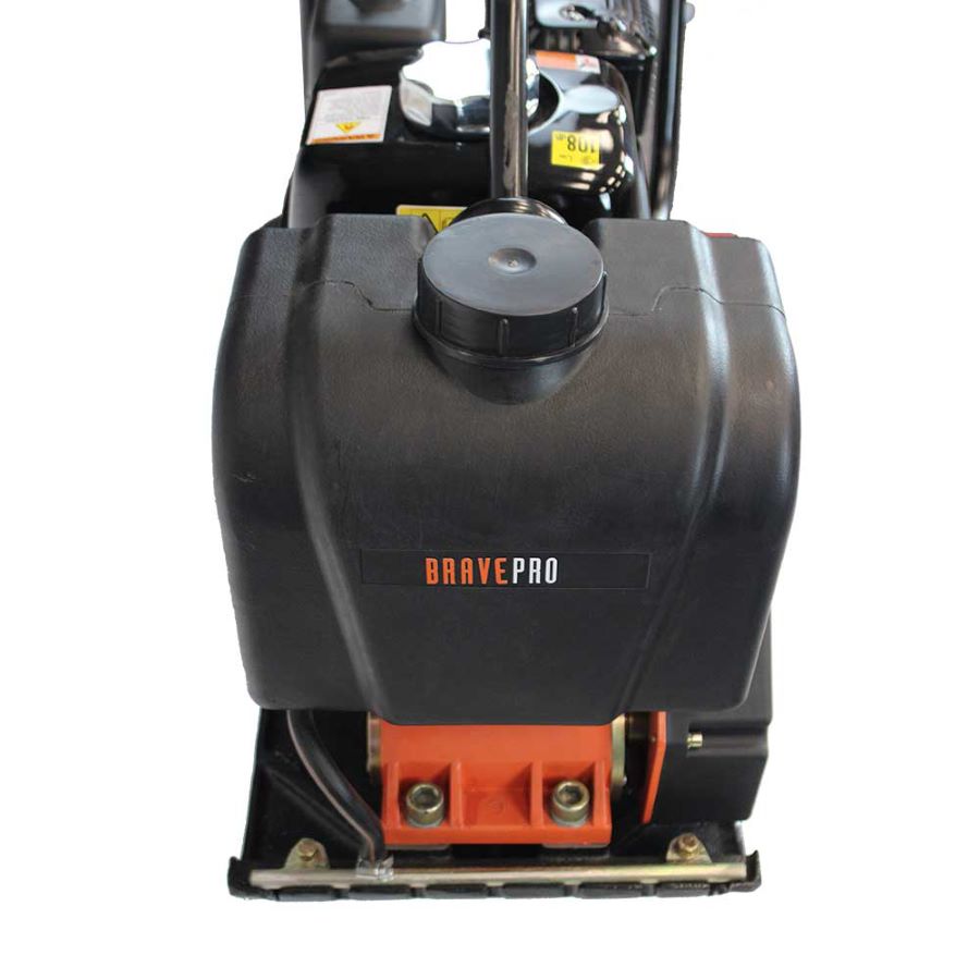 14 inch Brave Plate compactor tank front view